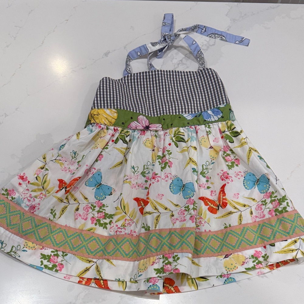 Matilda Jane Floral Dress with Yellow and Pink Accents